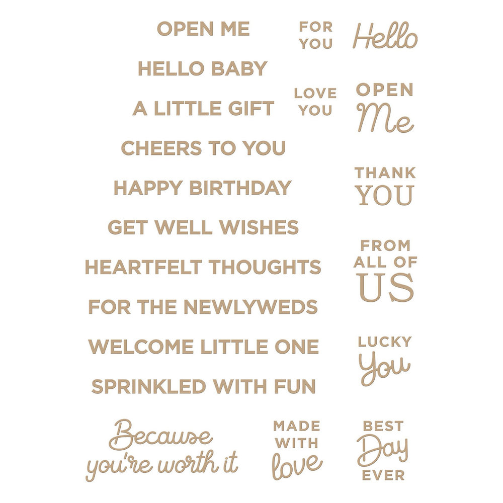 Spellbinders Celebrate You Sentiments Glimmer Hot Foil Plate (GLP-314) Spellbinders Celebrate You Sentiments Glimmer Hot Foil Plate (GLP-314)