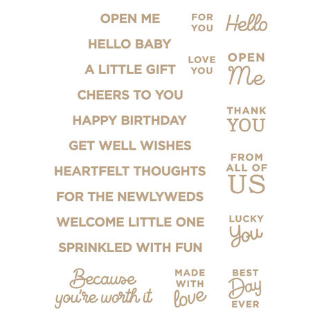 Spellbinders Celebrate You Sentiments Glimmer Hot Foil Plate (GLP-314) Spellbinders Celebrate You Sentiments Glimmer Hot Foil Plate (GLP-314)