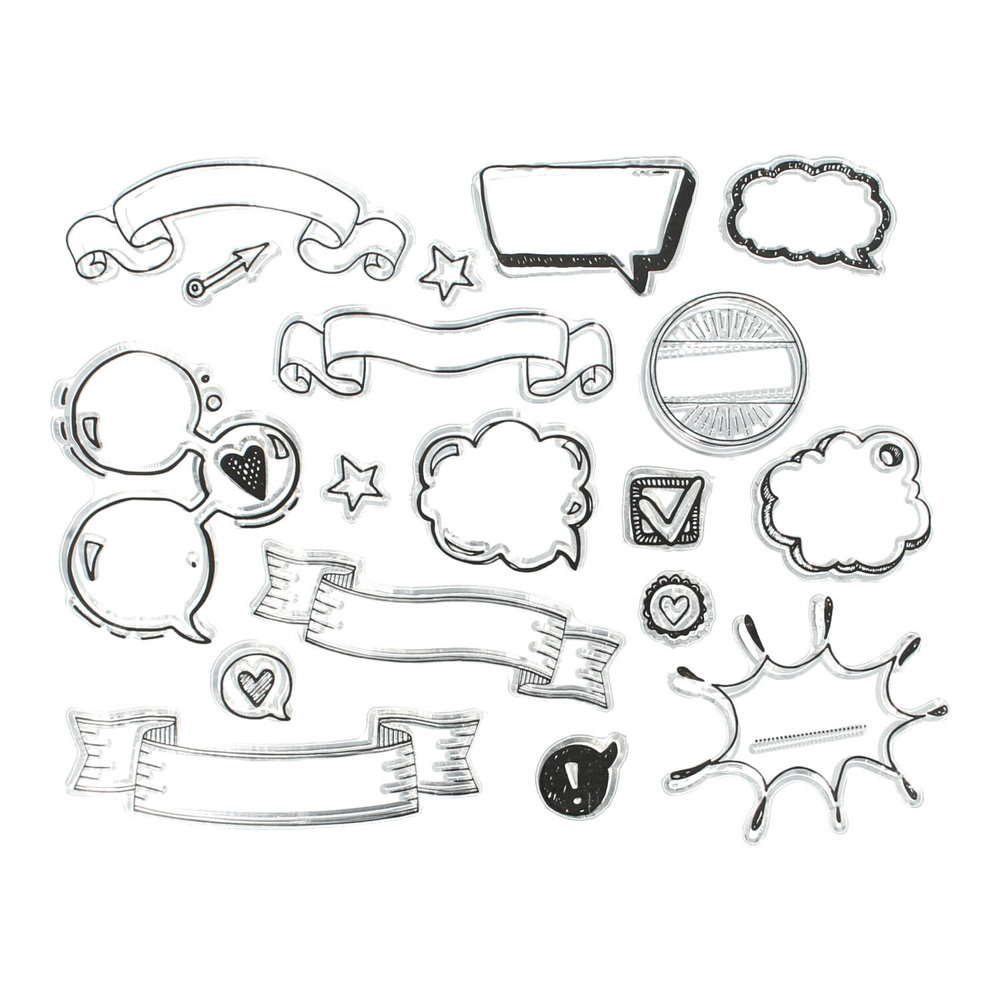 Craft Sensations Clear Stamps Banners (3004358)