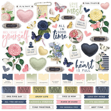 Simple Stories Simple Vintage Indigo Garden Cardstock Stickers (17101) Simple Stories Simple Vintage Indigo Garden Cardstock Stickers (17101)