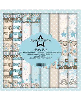 Paper Favourites Baby Boy 12x12 Inch Paper Pack (PF397) Paper Favourites Baby Boy 12x12 Inch Paper Pack (PF397)