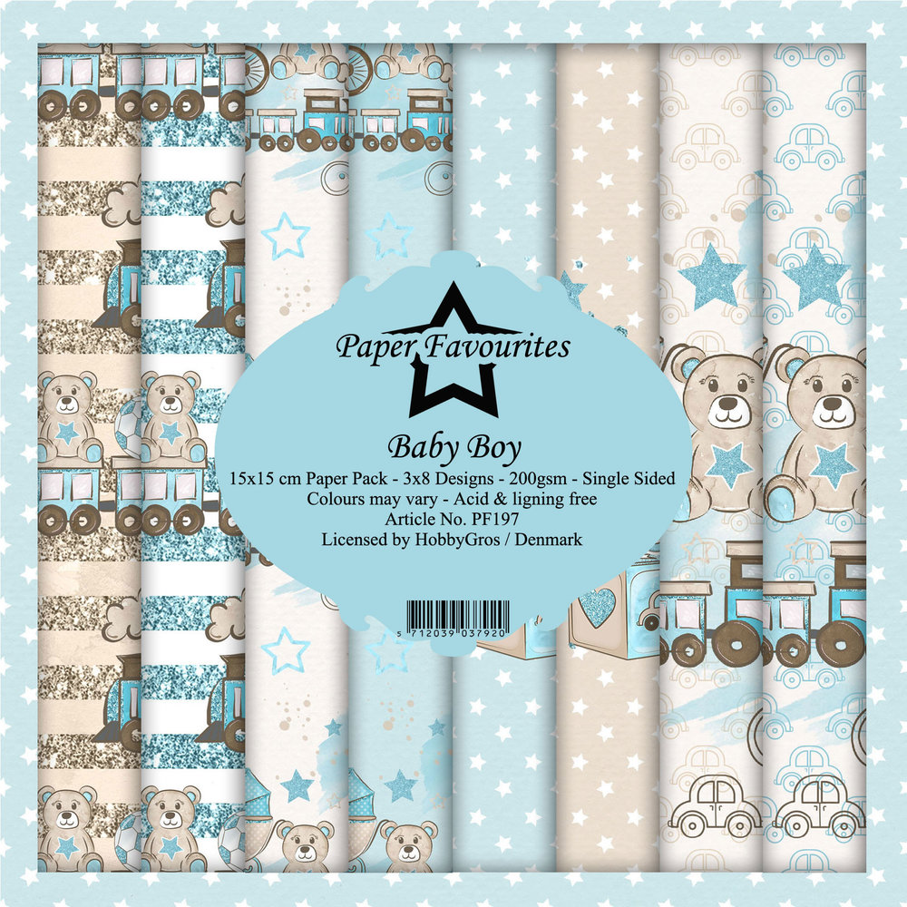 Paper Favourites Baby Boy 6x6 Inch Paper Pack (PF197) Paper Favourites Baby Boy 6x6 Inch Paper Pack (PF197)