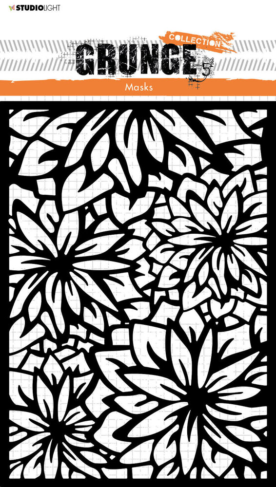 Studio Light Grunge Flower Background A5 Masking Stencil (SL-GR-MASK99) Studio Light Grunge Flower Background A5 Masking Stencil (SL-GR-MASK99)