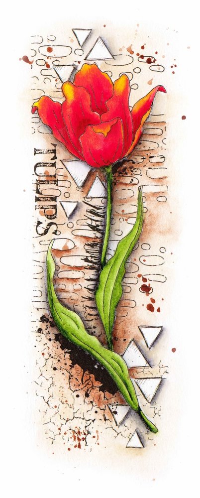 Studio Light Grunge Tulip Clear Stamp (SL-GR-STAMP198) Studio Light Grunge Tulip Clear Stamp (SL-GR-STAMP198)