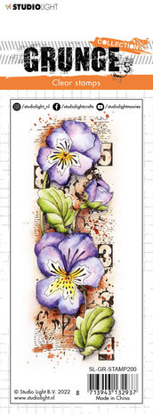 Studio Light Grunge Violets Clear Stamp (SL-GR-STAMP200) Studio Light Grunge Violets Clear Stamp (SL-GR-STAMP200)