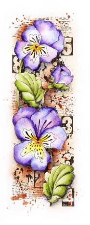 Studio Light Grunge Violets Clear Stamp (SL-GR-STAMP200) Studio Light Grunge Violets Clear Stamp (SL-GR-STAMP200)