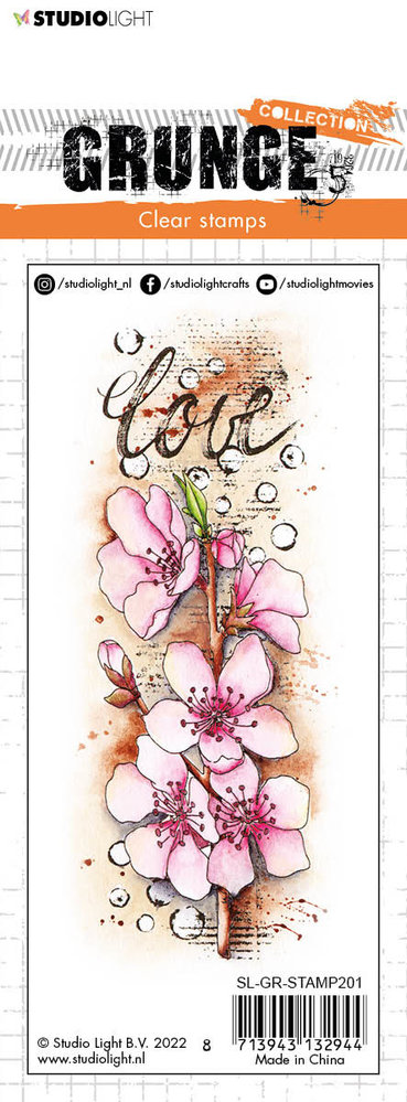 Studio Light Grunge Cherryblossom Clear Stamp (SL-GR-STAMP201)