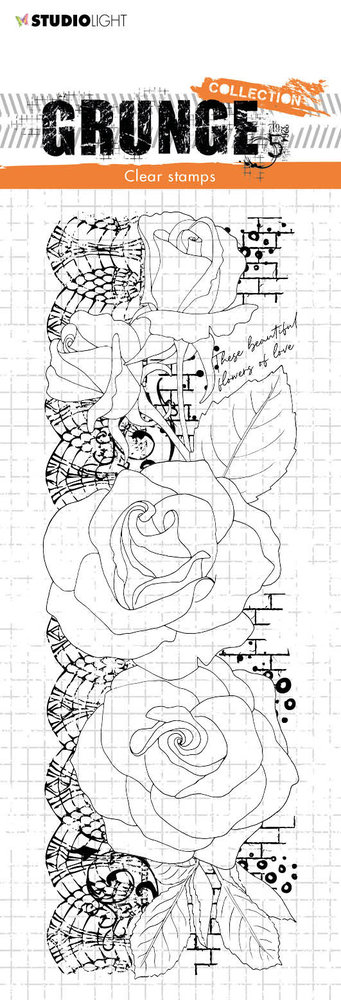 Studio Light Grunge Roses Clear Stamp (SL-GR-STAMP202)