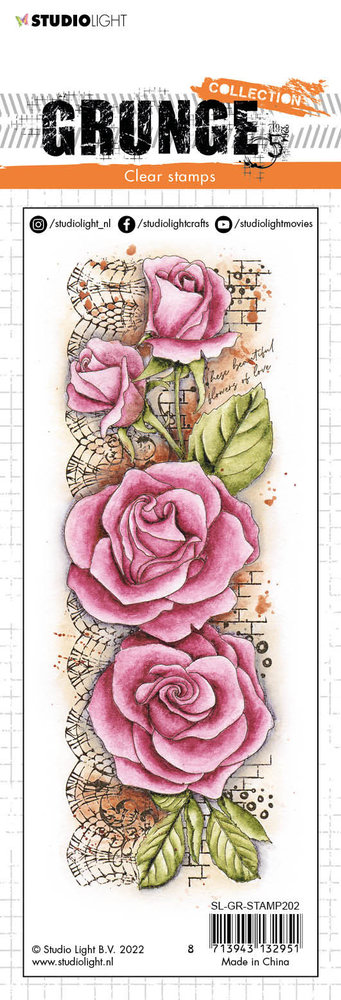 Studio Light Grunge Roses Clear Stamp (SL-GR-STAMP202)