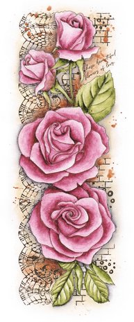 Studio Light Grunge Roses Clear Stamp (SL-GR-STAMP202)