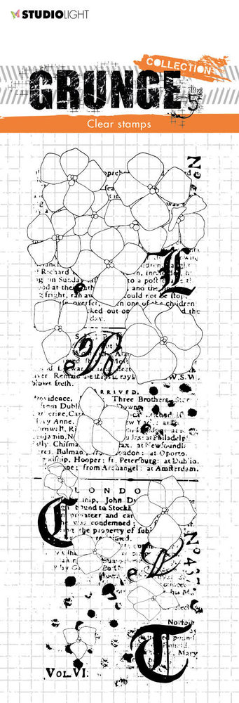 Studio Light Grunge Hydrangea Clear Stamp (SL-GR-STAMP204)