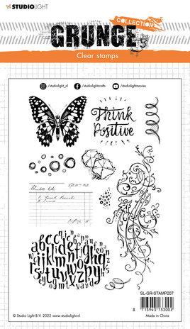 Studio Light Grunge Elements Butterfly Clear Stamp (SL-GR-STAMP207) Studio Light Grunge Elements Butterfly Clear Stamp (SL-GR-STAMP207)