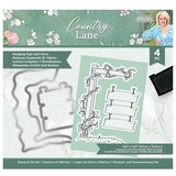 Crafter's Companion Country Lane Stamp & Die Hanging Sign and Vines (S-CLANE-STD-HSAV)