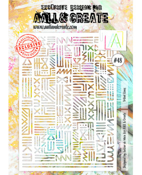 AALL and Create Masking Stencil A4 Tribal Lines (AALL-PC-048) AALL and Create Masking Stencil A4 Tribal Lines (AALL-PC-048)