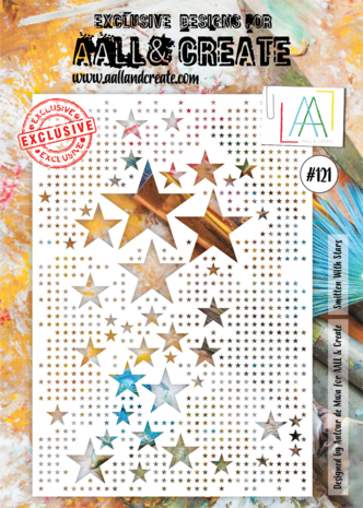 AALL and Create Masking Stencil A4 Smitten With Stars (AALL-PC-121) AALL and Create Masking Stencil A4 Smitten With Stars (AALL-PC-121)