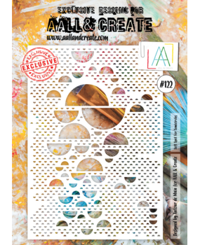AALL and Create Masking Stencil A4 Soft Spot For Semicircles (AALL-PC-122)* AALL and Create Masking Stencil A4 Soft Spot For Semicircles (AALL-PC-122)*