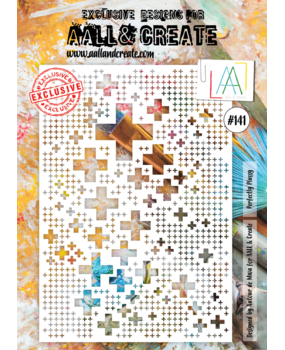 AALL and Create Masking Stencil A4 Perfectly Plussy (AALL-PC-141)* AALL and Create Masking Stencil A4 Perfectly Plussy (AALL-PC-141)*