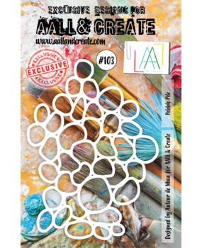 AALL and Create Masking Stencil A5 Pebble Pile (AALL-PC-103)