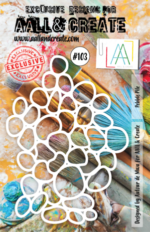 AALL and Create Masking Stencil A5 Pebble Pile (AALL-PC-103)