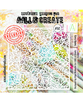 AALL and Create Masking Stencil 6x6 Inch Lushly Leafy (AALL-PC-080)*