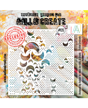 AALL and Create Masking Stencil 6x6 Inch Lotza Crescentz (AALL-PC-123)