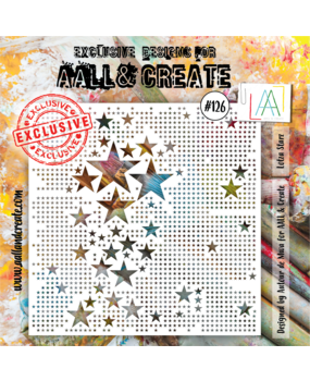 AALL and Create Masking Stencil 6x6 Inch Lotza Starz (AALL-PC-126)