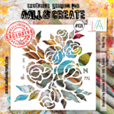 AALL and Create Masking Stencil 6x6 Inch Rosy Posy (AALL-PC-138)