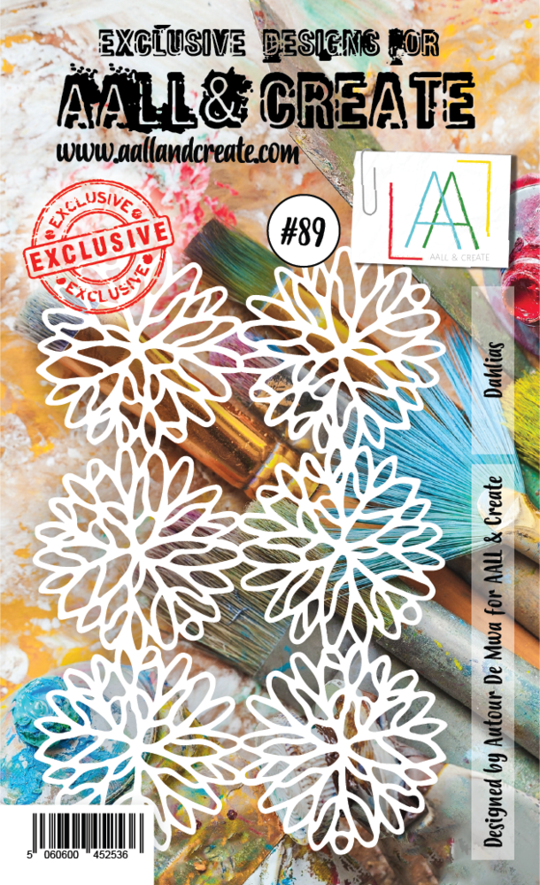 AALL and Create Masking Stencil A6 Dahlias (AALL-PC-089)