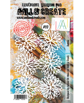 AALL and Create Masking Stencil A6 Dahlias (AALL-PC-089)