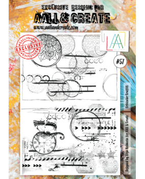 AALL and Create Clear Stamp Set A4 Orbicular Graffiti (AALL-TP-057)*