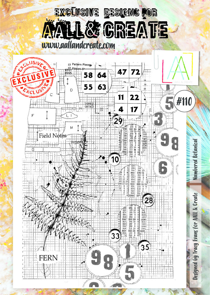 AALL and Create Clear Stamp Set A4 Numbered Botanical (AALL-TP-110) AALL and Create Clear Stamp Set A4 Numbered Botanical (AALL-TP-110)