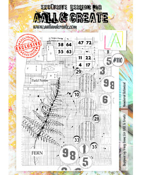 AALL and Create Clear Stamp Set A4 Numbered Botanical (AALL-TP-110)* AALL and Create Clear Stamp Set A4 Numbered Botanical (AALL-TP-110)*