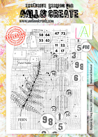 AALL and Create Clear Stamp Set A4 Numbered Botanical (AALL-TP-110) AALL and Create Clear Stamp Set A4 Numbered Botanical (AALL-TP-110)