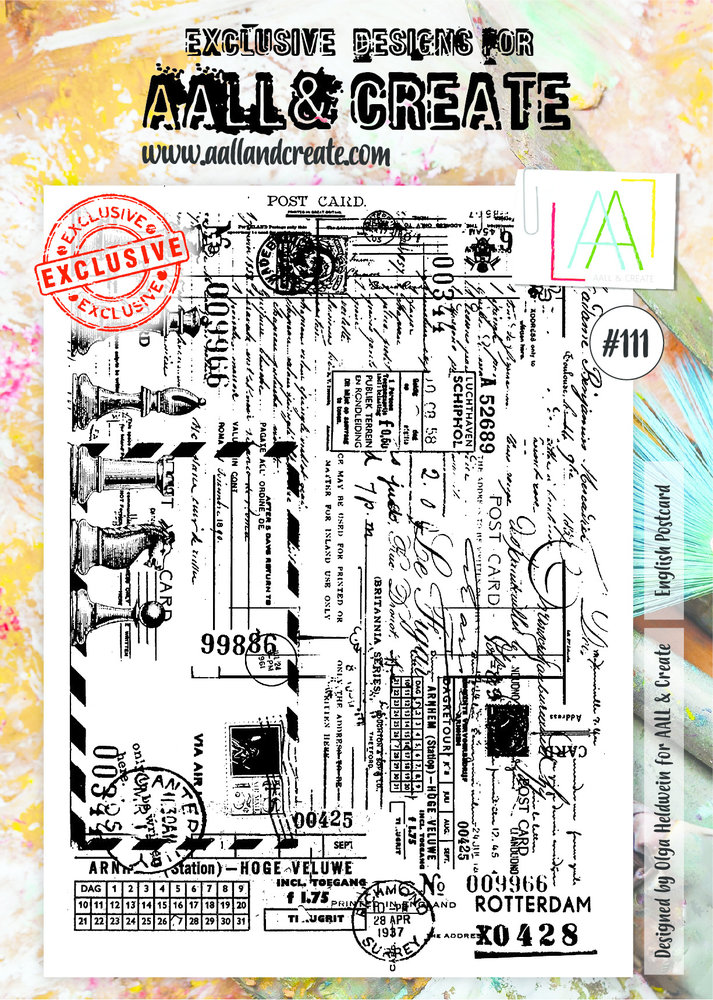AALL and Create Clear Stamp Set A4 English Postcard (AALL-TP-111) AALL and Create Clear Stamp Set A4 English Postcard (AALL-TP-111)