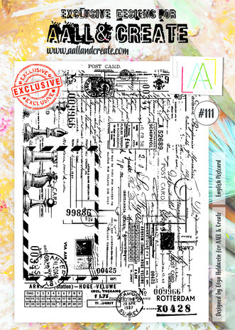 AALL and Create Clear Stamp Set A4 English Postcard (AALL-TP-111) AALL and Create Clear Stamp Set A4 English Postcard (AALL-TP-111)