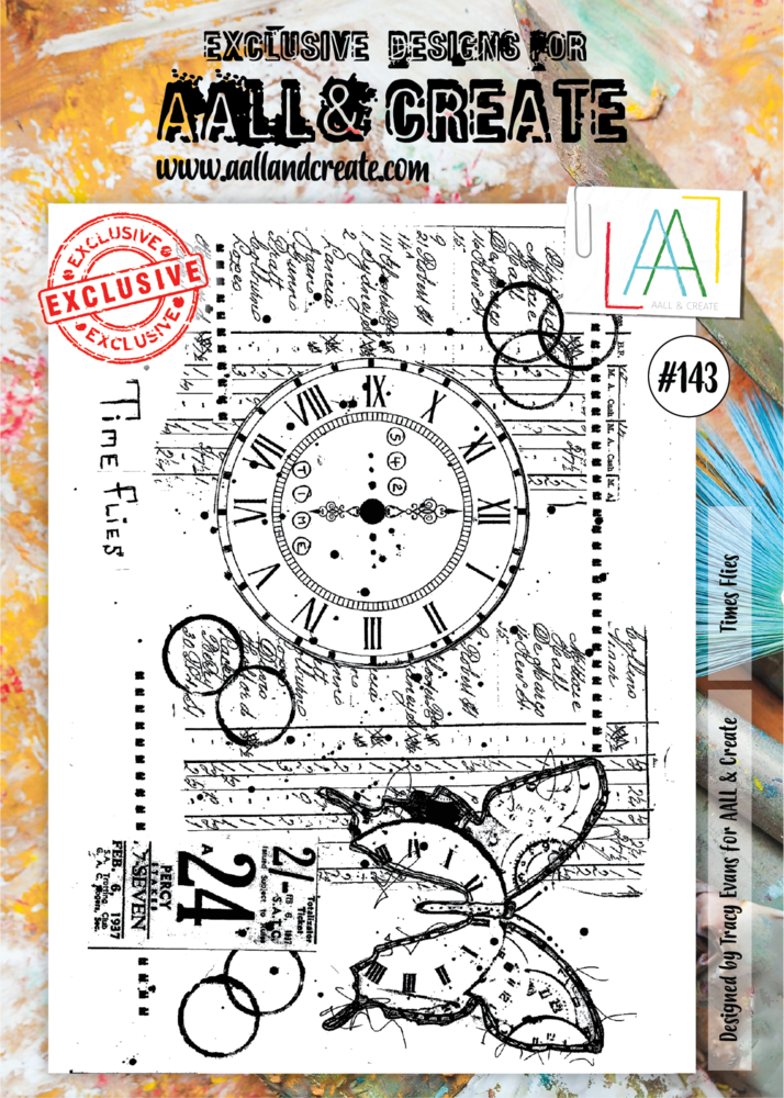 AALL and Create Clear Stamp Set A4 Times Flies (AALL-TP-143) AALL and Create Clear Stamp Set A4 Times Flies (AALL-TP-143)
