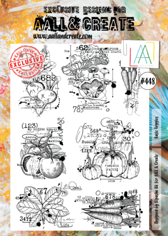 AALL and Create Clear Stamp Set A4 Basic Veggies (AALL-TP-448) AALL and Create Clear Stamp Set A4 Basic Veggies (AALL-TP-448)