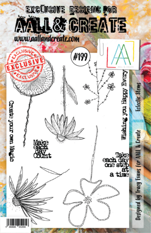AALL and Create Clear Stamp Set A5 Eclectic Stems (AALL-TP-199)