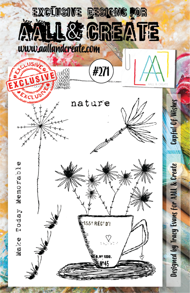 AALL and Create Clear Stamp Set A5 Cupful of Wishes (AALL-TP-271)