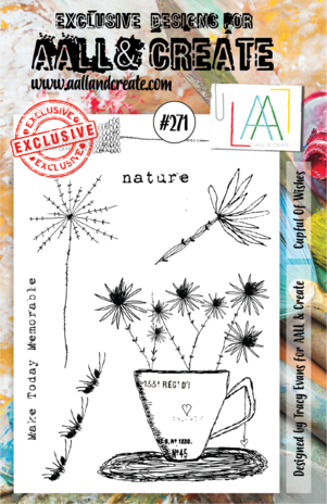 AALL and Create Clear Stamp Set A5 Cupful of Wishes (AALL-TP-271)
