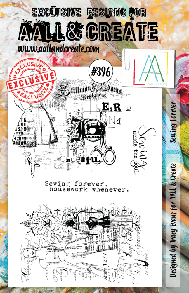 AALL and Create Clear Stamp Set A5 Sewing Forever (AALL-TP-396) AALL and Create Clear Stamp Set A5 Sewing Forever (AALL-TP-396)
