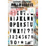 AALL and Create Clear Stamp Set A5 Grungy Alphabet (AALL-TP-397)*