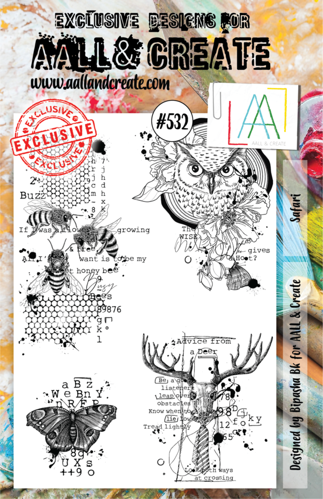 AALL and Create Clear Stamp Set A5 Safari (AALL-TP-532) AALL and Create Clear Stamp Set A5 Safari (AALL-TP-532)