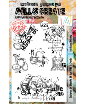 AALL and Create Clear Stamp Set A5 Feathered Friends (AALL-TP-559)* AALL and Create Clear Stamp Set A5 Feathered Friends (AALL-TP-559)*