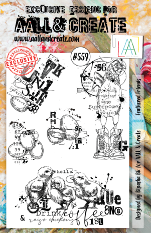 AALL and Create Clear Stamp Set A5 Feathered Friends (AALL-TP-559) AALL and Create Clear Stamp Set A5 Feathered Friends (AALL-TP-559)