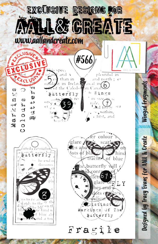 AALL and Create Clear Stamp Set A5 Winged Fragments (AALL-TP-566) AALL and Create Clear Stamp Set A5 Winged Fragments (AALL-TP-566)