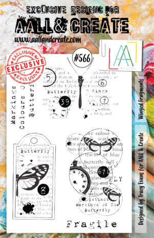 AALL and Create Clear Stamp Set A5 Winged Fragments (AALL-TP-566) AALL and Create Clear Stamp Set A5 Winged Fragments (AALL-TP-566)