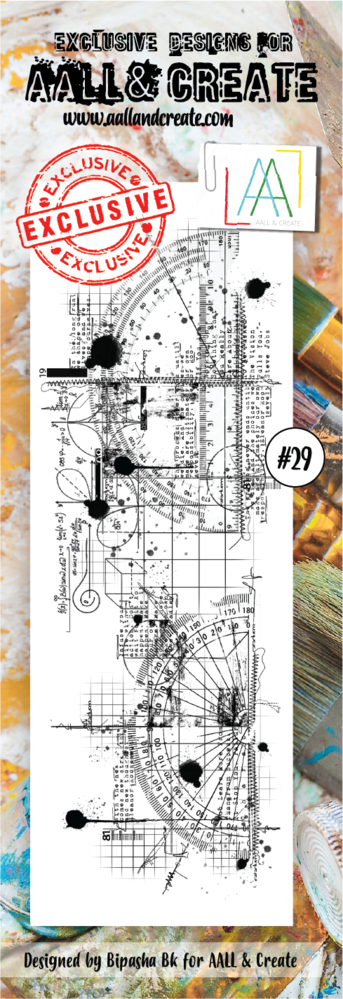 AALL and Create Clear Stamp Set Border Protractor (AALL-TP-029) AALL and Create Clear Stamp Set Border Protractor (AALL-TP-029)