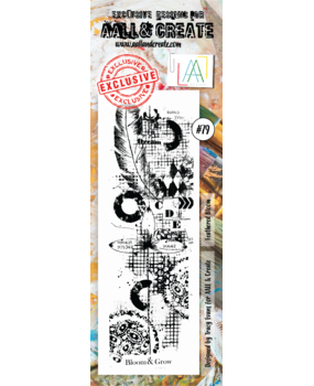 AALL and Create Clear Stamp Set Border Feathered Bloom (AALL-TP-079)*