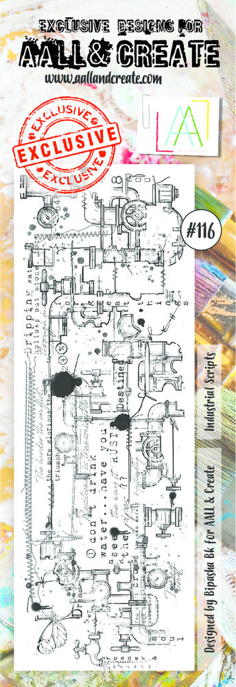 AALL and Create Clear Stamp Set Border Industrial Scripts (AALL-TP-116) AALL and Create Clear Stamp Set Border Industrial Scripts (AALL-TP-116)